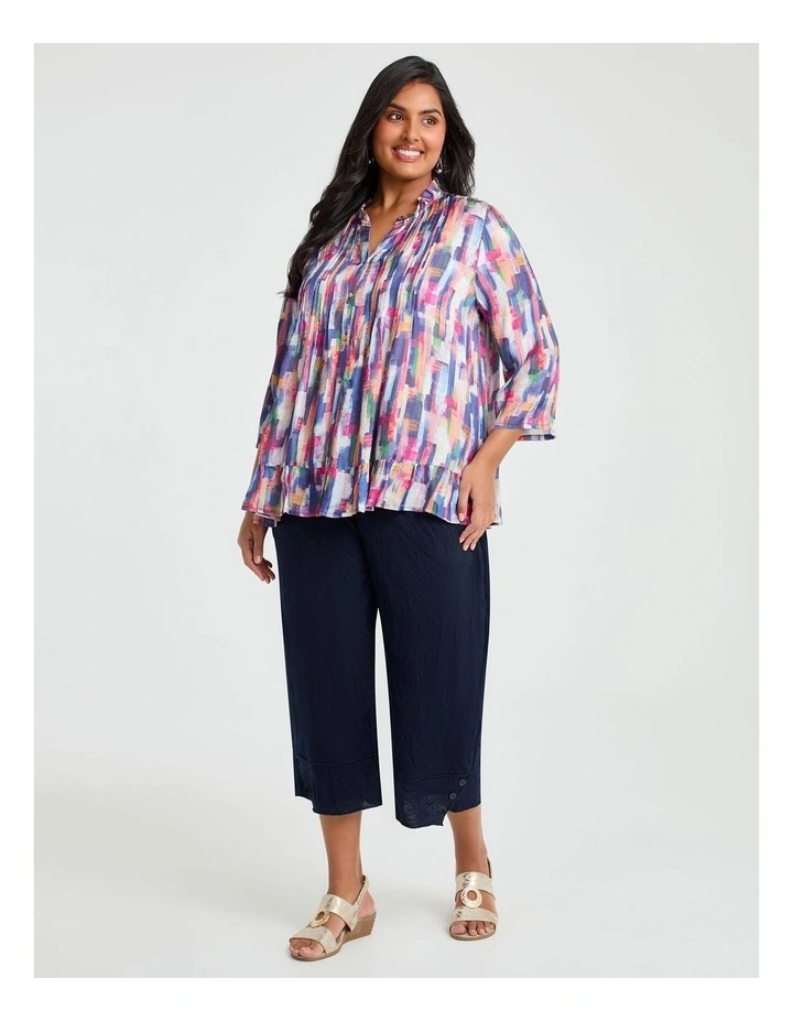 Alicia Crop Pant in Dark Indigo image 3