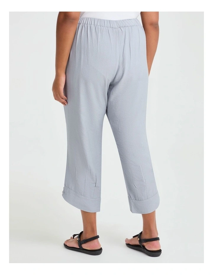 Soft Drape Taper Leg Pant in Grey Mist image 2