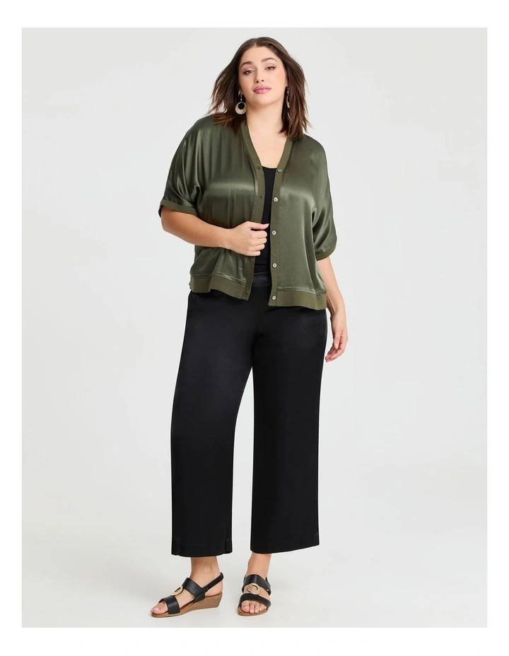 Natural Delia Deluxe Pant in Black image 3