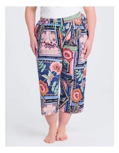 Bamboo Dreamscape Pyjama 3/4 Pant in Print