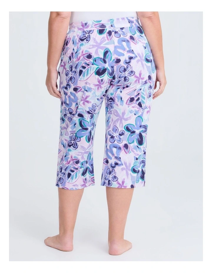 Australian Cotton Iris Pyjama 3/4 Pant in Print image 2