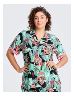 Bouffants Tropical Glam Pj Top Print