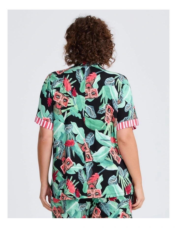 Bouffants Tropical Glam Pj Top Print image 2