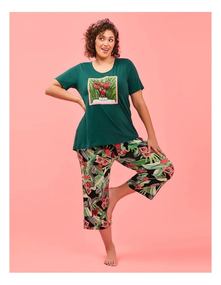 Bouffants Tropical Glam Pj Pant Print image 4