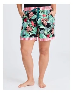 Bouffants Tropical Glam Pj Short Print