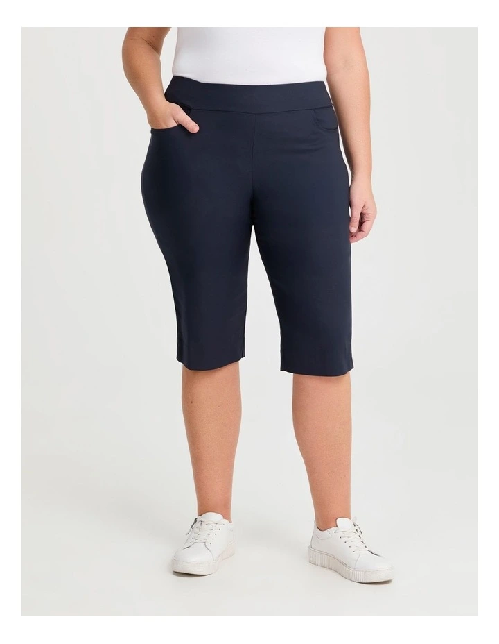 Editorial Base Pocket Short in Dark Indigo image 1