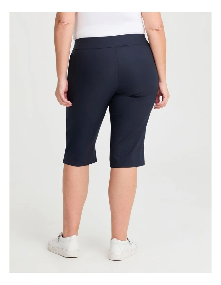 Editorial Base Pocket Short in Dark Indigo image 2