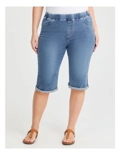 The Explorer Denim Short in Eden Blue