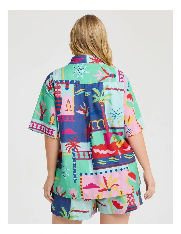 Cotton Beach Sunset Shirt Print image 2