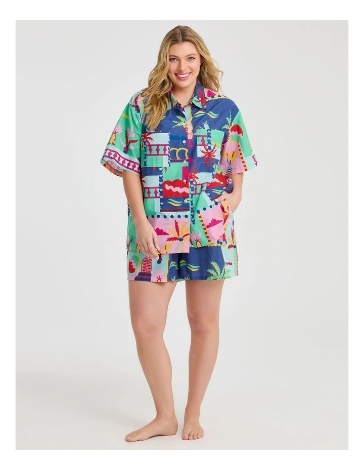 Cotton Beach Sunset Shirt Print image 3