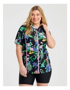Tropical Getaway Rash Vest in Multi