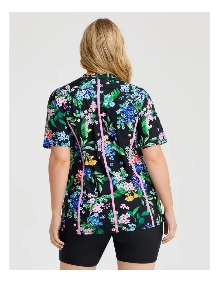 Tropical Getaway Rash Vest in Multi image 2