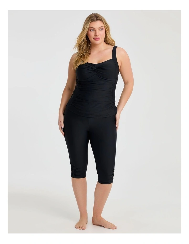 Ruched Slim Line Tanikini Black image 4