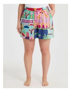 Cotton Beach Sunset Short in Multi