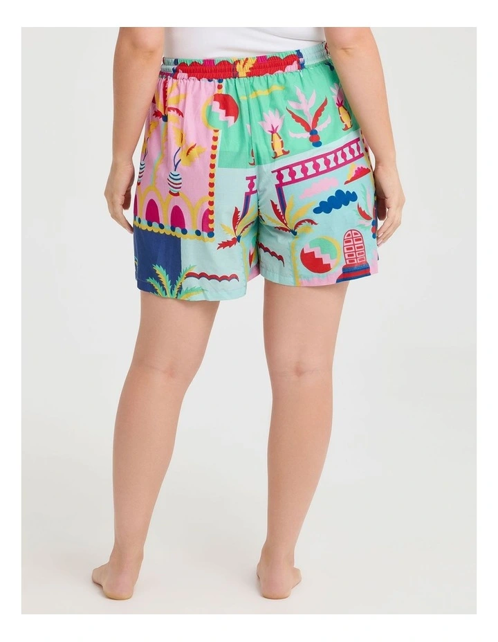 Cotton Beach Sunset Short in Multi image 2