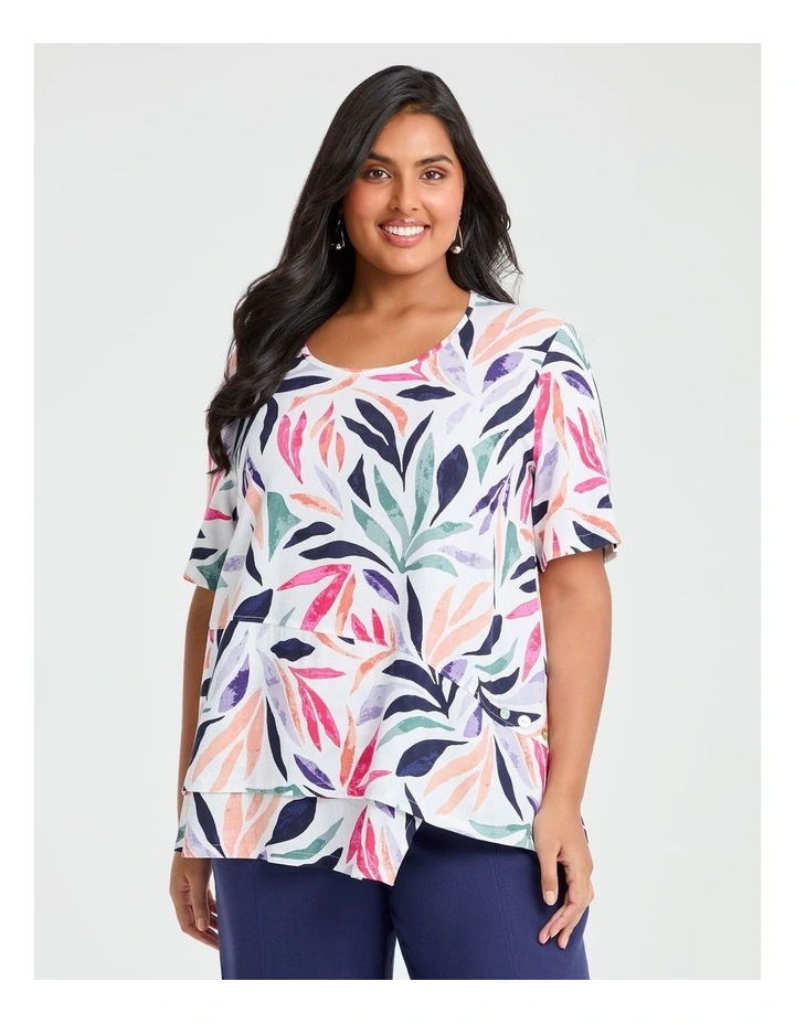 Natural Sinia Top in Multi image 1