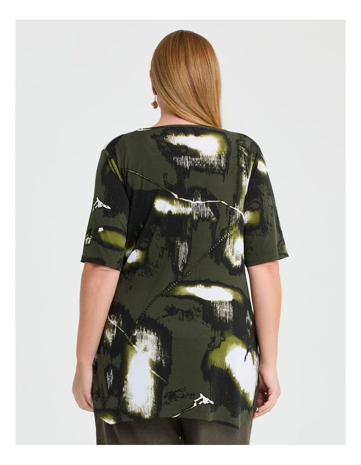 Amazon Keyhole Luna Top in Multi image 2