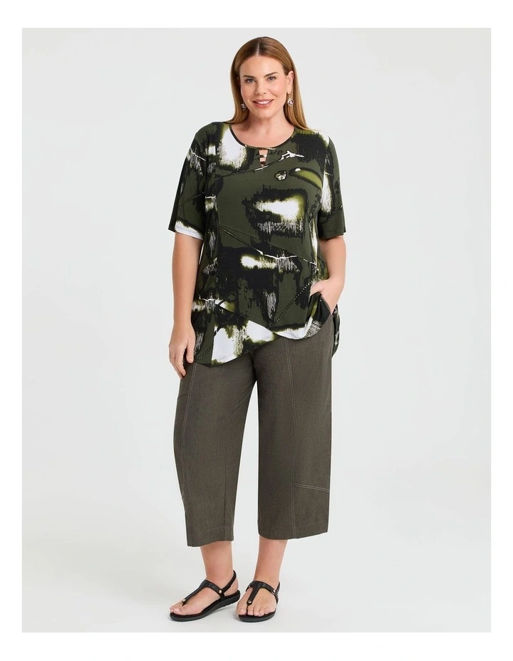 Amazon Keyhole Luna Top in Multi image 3