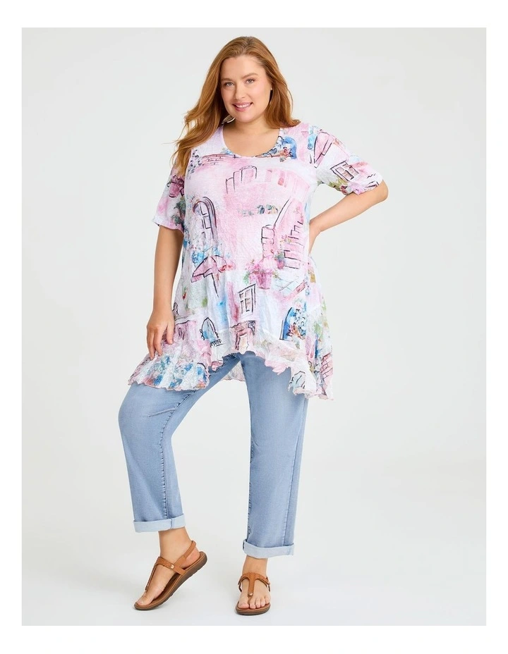 Scenic Slub Knit Tunic Print image 3