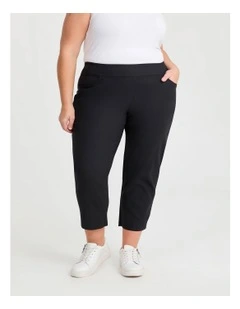 Petite Editorial Pocket Taper Pant in Black