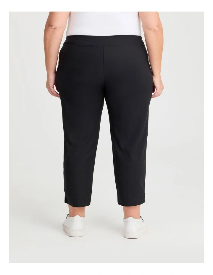 Petite Editorial Pocket Taper Pant in Black image 2