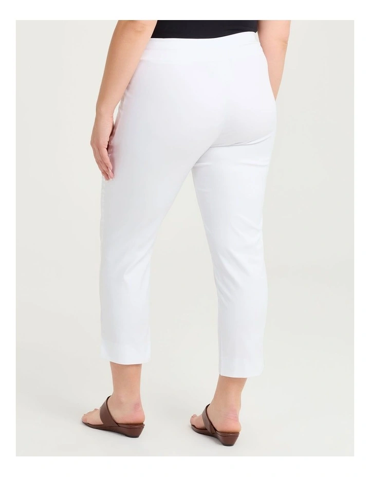 Petite Editorial Pocket Taper Pant in White image 2