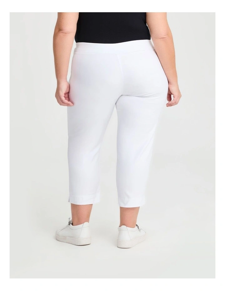 Petite Editorial Pocket Taper Pant in White image 2