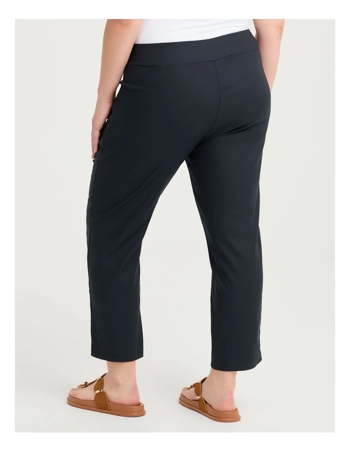 Petite Editorial Pocket Taper Pant in Dark Indigo image 2
