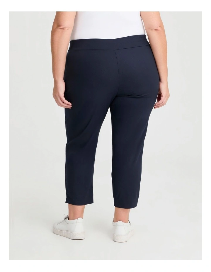 Petite Editorial Pocket Taper Pant in Dark Indigo image 2