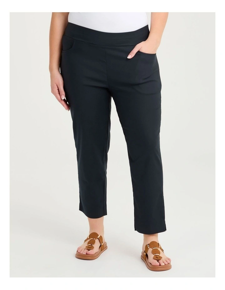 Petite Editorial Pocket Taper Pant in Dark Indigo image 3