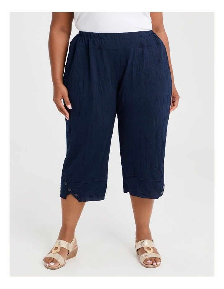 Petite Alicia Crop Pant in Dark Indigo image 1