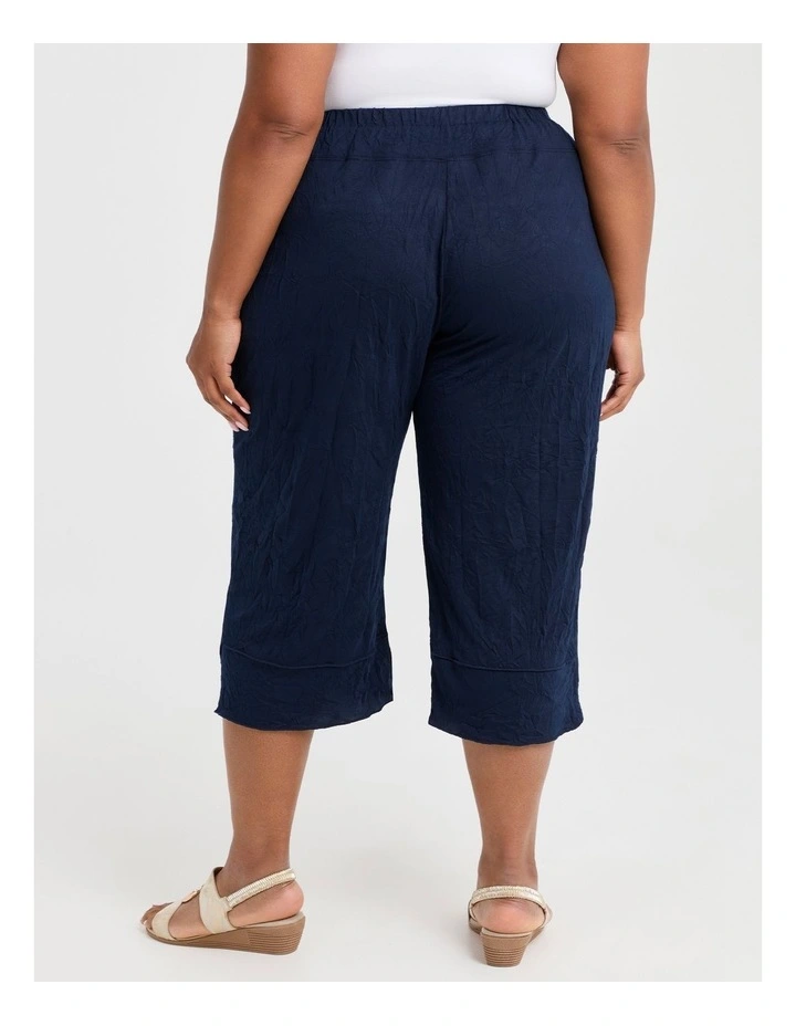 Petite Alicia Crop Pant in Dark Indigo image 2