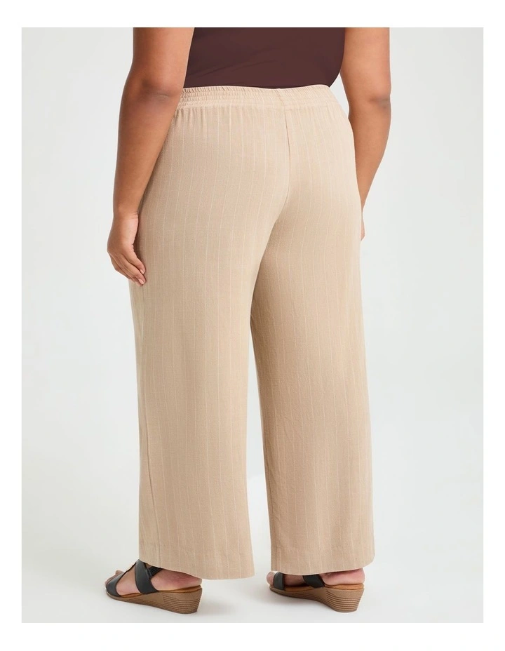 Petite Bienne Pinstripe Pant in Natural image 2