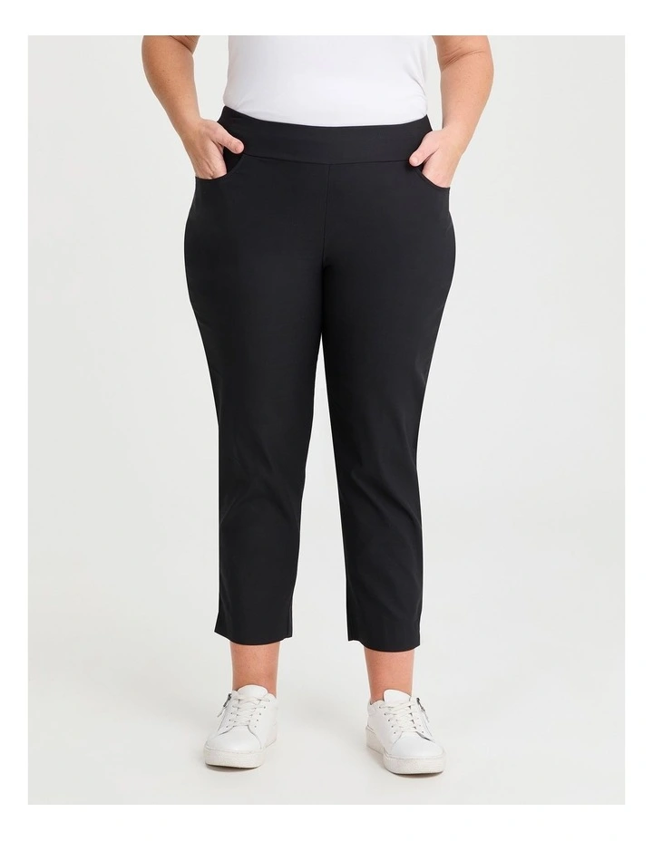 Tall Editorial Pocket Taper Pant in Black image 1