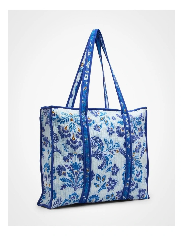 Bohemian Tote Bag in Blue image 2