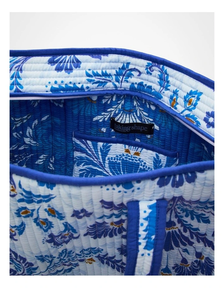 Bohemian Tote Bag in Blue image 4