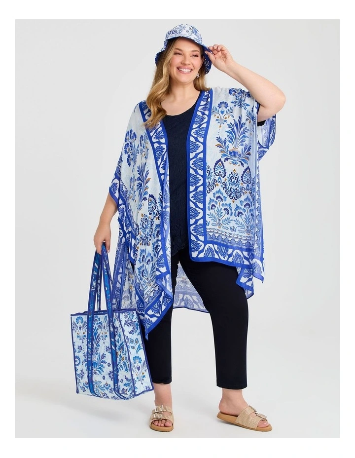 Bohemian Tote Bag in Blue image 5