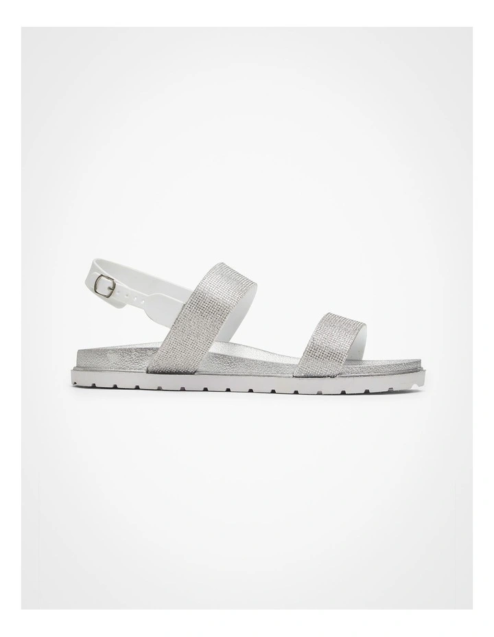 Bling Jelly Sandal in Silver image 1