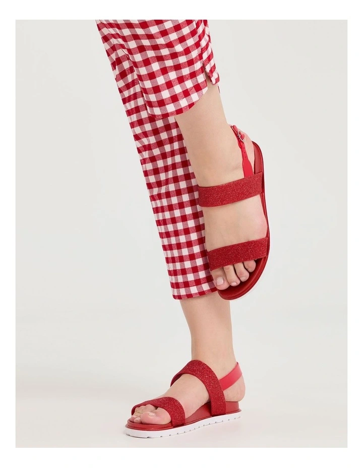 Bling Jelly Sandal in Red image 6
