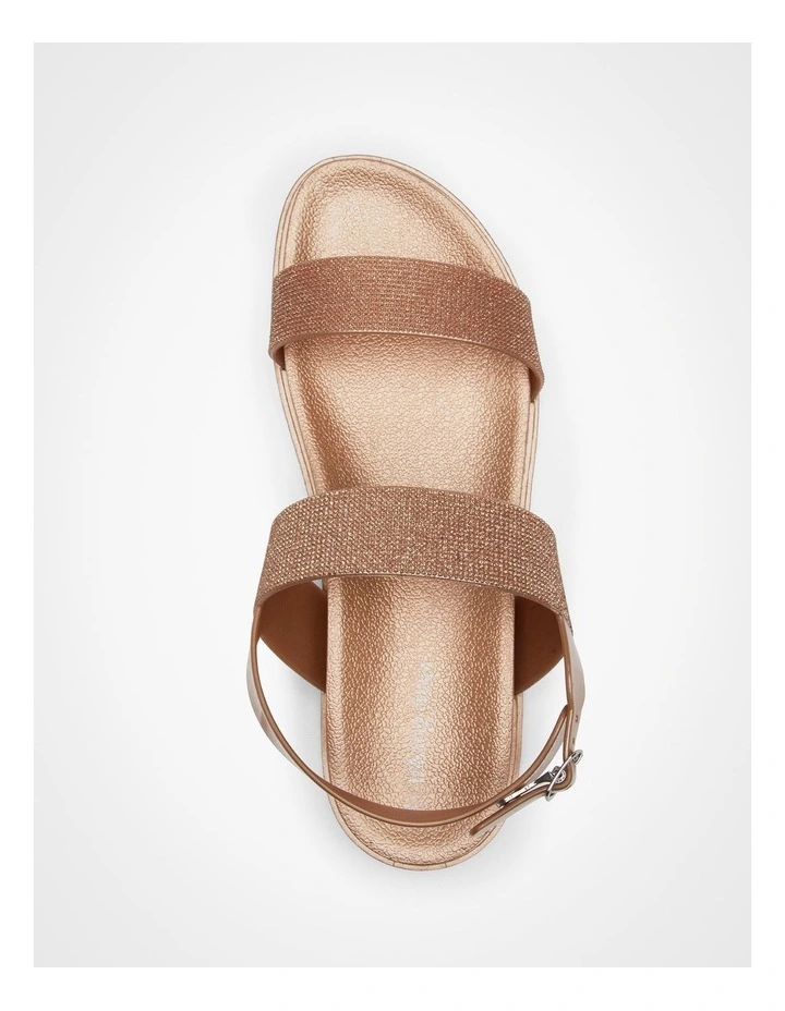 Bling Jelly Sandal in Rose Gold image 3