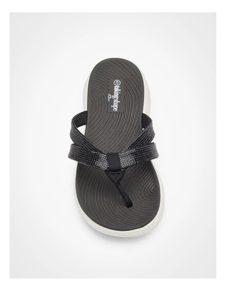 Flex Comfort Flip Flop in Black image 3