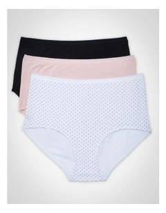 3Pk Bamboo Everyday Briefs Print
