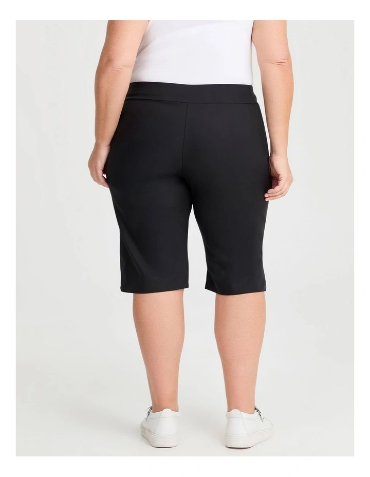 Petite Editorial Base Pocket Short in Black image 2