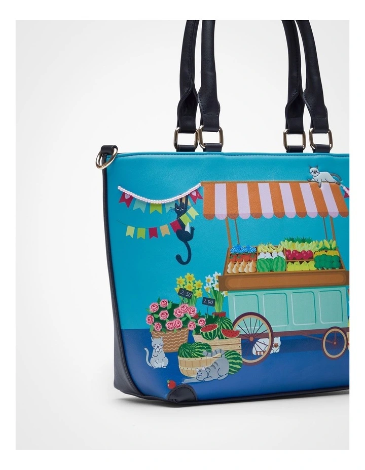 3D Scene Shoulder Bag in Multi image 4