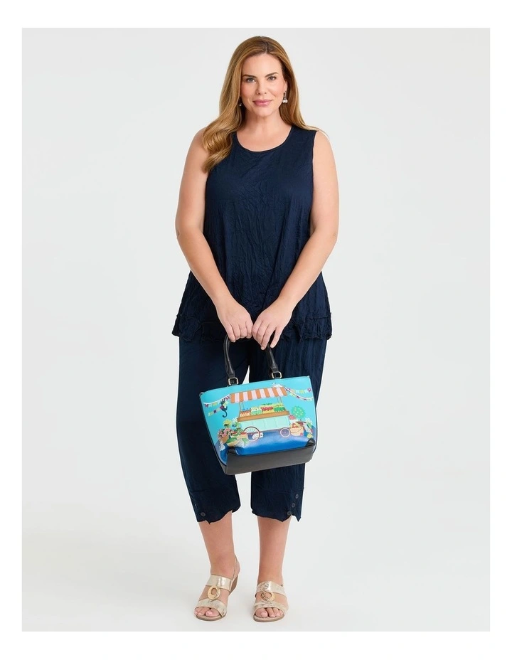 3D Scene Shoulder Bag in Multi image 6
