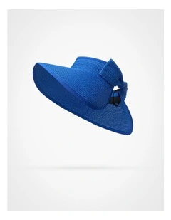 Roll Up Travel Visor in Cobalt