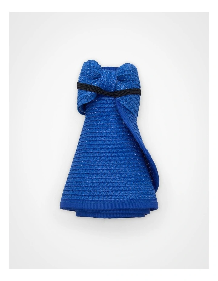 Roll Up Travel Visor in Cobalt image 2