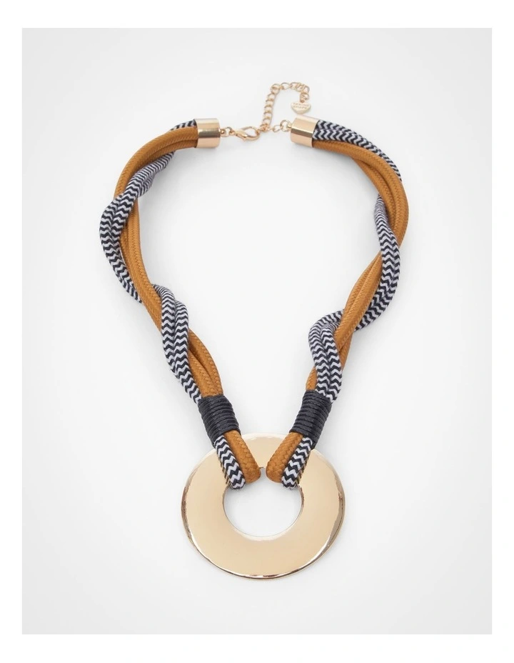 Short Multi Rope Gong Necklace Multi image 1