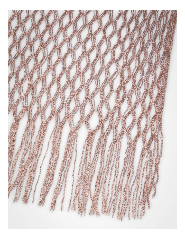 Dressy Crochet Poncho Rose Gold image 5