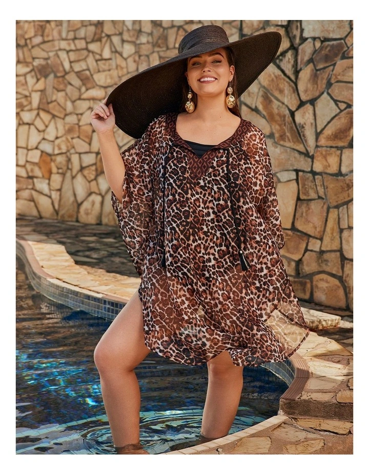 Animal Print Swim Poncho Animal image 4